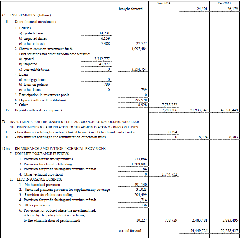 Parent Company’s Balance Sheet and Income Statement (17)